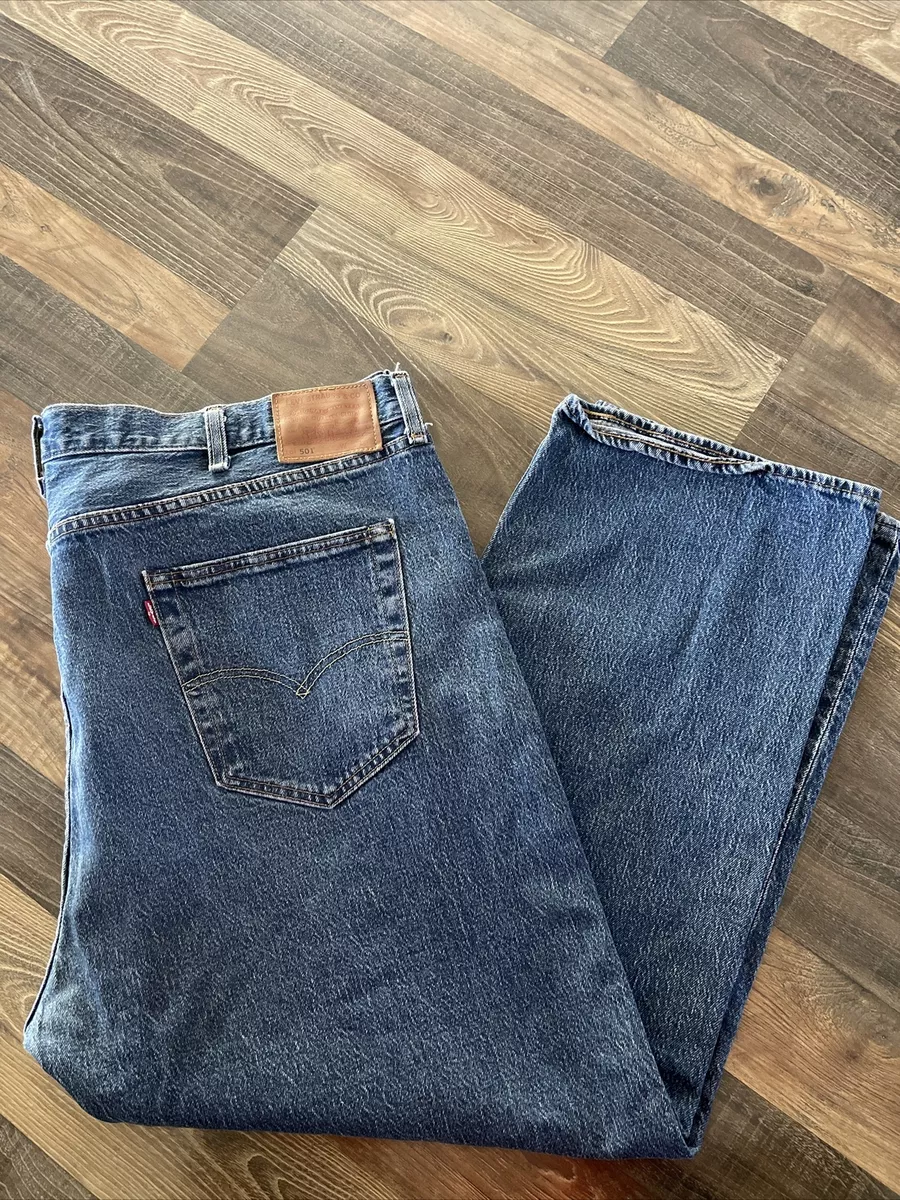 Levis 501 Jeans 46 BIG E Premium Medium Wash Blue Jeans Vintage Big E