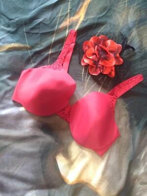 Maidenform Bra 34D Lilyette 0963 Red Nylon Thicker Lined 34D Bra | eBay