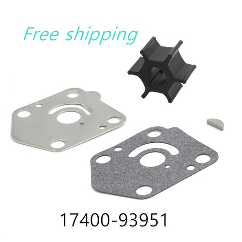 Water Pump Impeller Service Kit Fit for Suzuki DF9.9/DF15/DT9.9/DT15 17400-93951 - Foto 1 di 5