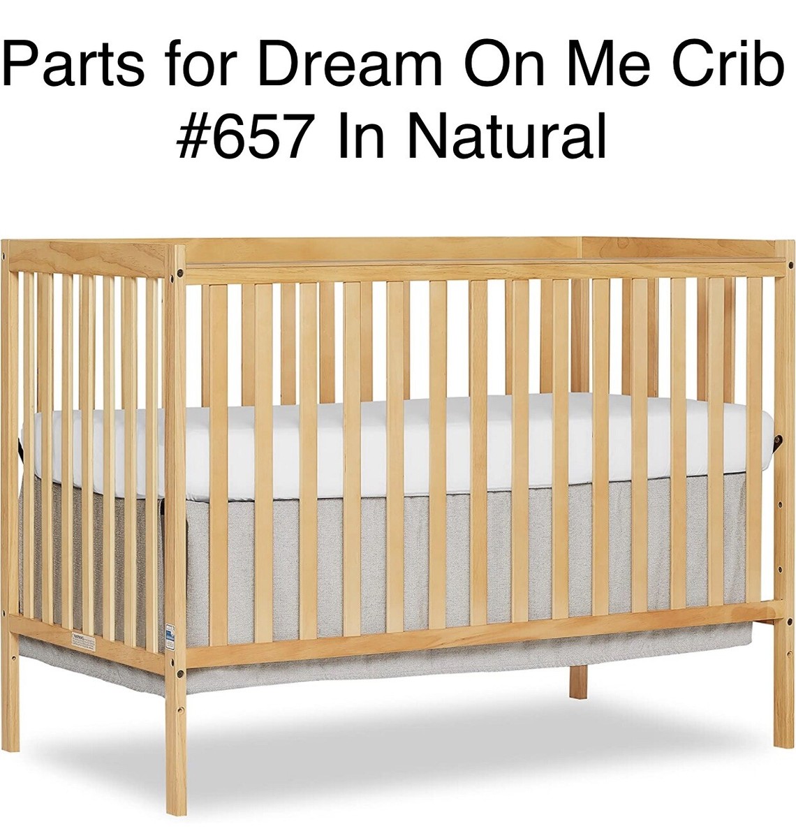 Part G Left Front Leg For Dream On Me Synergy 5-In-1 Convertible Crib In  Natural | eBay