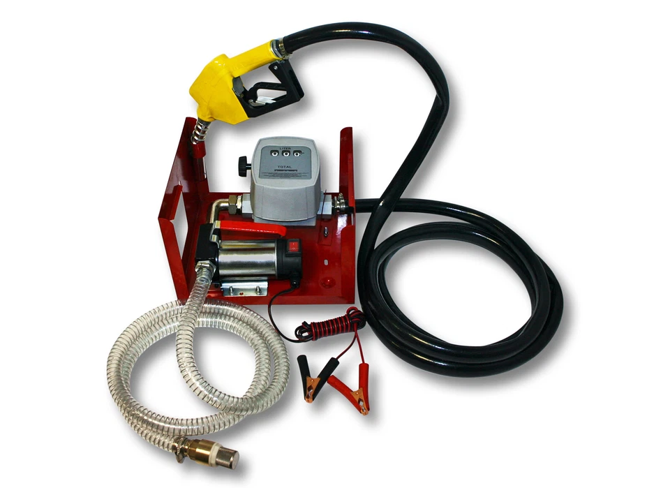 WILTEC Dieselpumpe selbstansaugend Heizölpumpe Kraftstoffpumpe Diesel Pumpe elektrisch