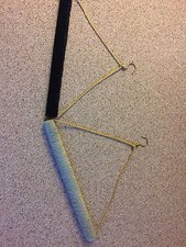 Vintage 1950's Large Velour Hangers With Gold Rope Luxurious 1 Owner Rare Wow