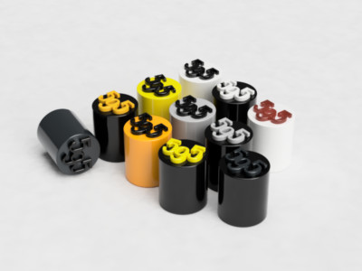 Ford Classic Universal Dust Valve Caps Set of 4 with Inner