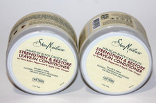 LOT 2 SHEA MOISTURE STRENGTHEN  RESTORE LEAVE-IN CONDITIONER CASTOR OIL