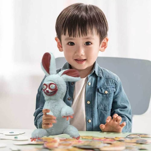 Crazy Bunny Plush Stuffed Doll Toy Cartoon Horro Halloween Party Scary Easter - Picture 10 of 13