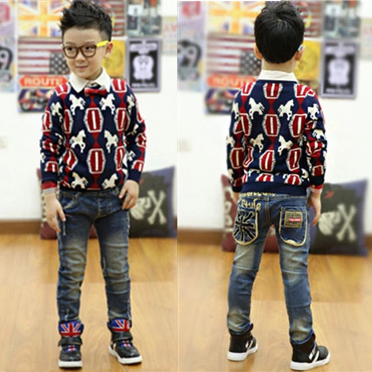 Kids boys ripped jeans girls baby skinny toddler children trousers pants HOT NEW eBay