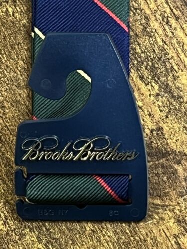 Corbata Brooks Brothers Multicolor Rep Rayas 100% Seda Hombre 56" - Imagen 3 de 6