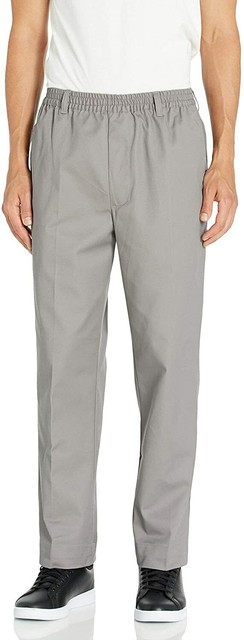Download Benefit Wear Mens Full Elastic Waist 5-Pocket Pants with ...
