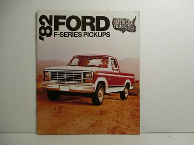 #ad #ad 1982 Ford F Series Pickups Vintage Gas Oil Garage Trucks Dealer Brochure Garage $7.99