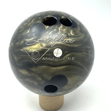 AMFlite Magic Line Urethane Bowling Ball 15.8 lb Gray Gold Swirl Re-Drilled