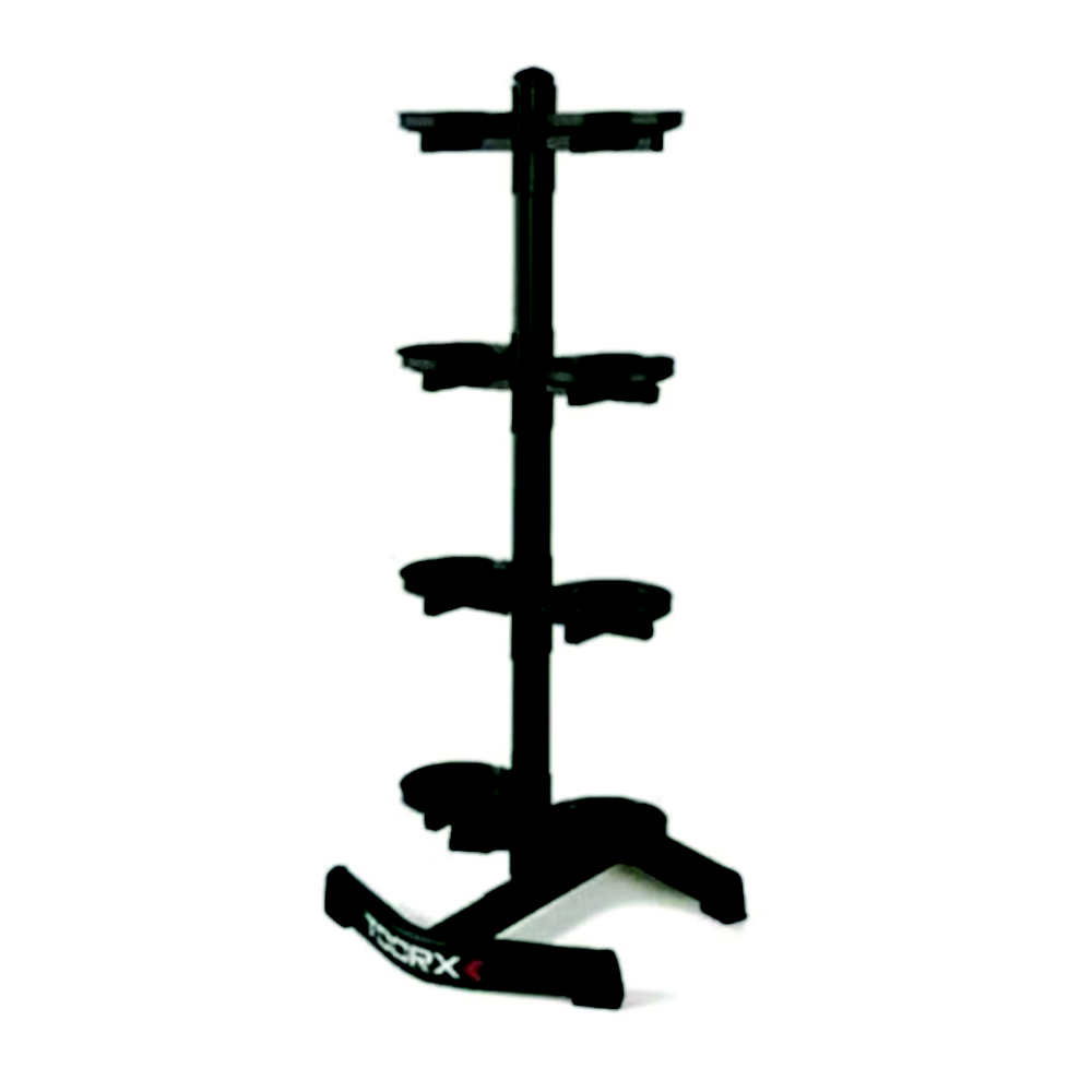 Rastrelliera Verticale Porta Kettlebell-palle Mediche 8 Posti Nero Toorx