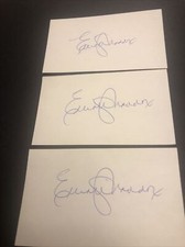 (Lot of 3) Elliott Maddox New York Yankees Signed Index 3x5 Autographed Card A