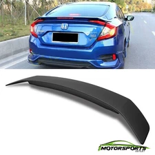 Fit 2016-2018 Honda Civic Light RS Rear Trunk Boot Lip Wing Spoiler w/ 3RD Light