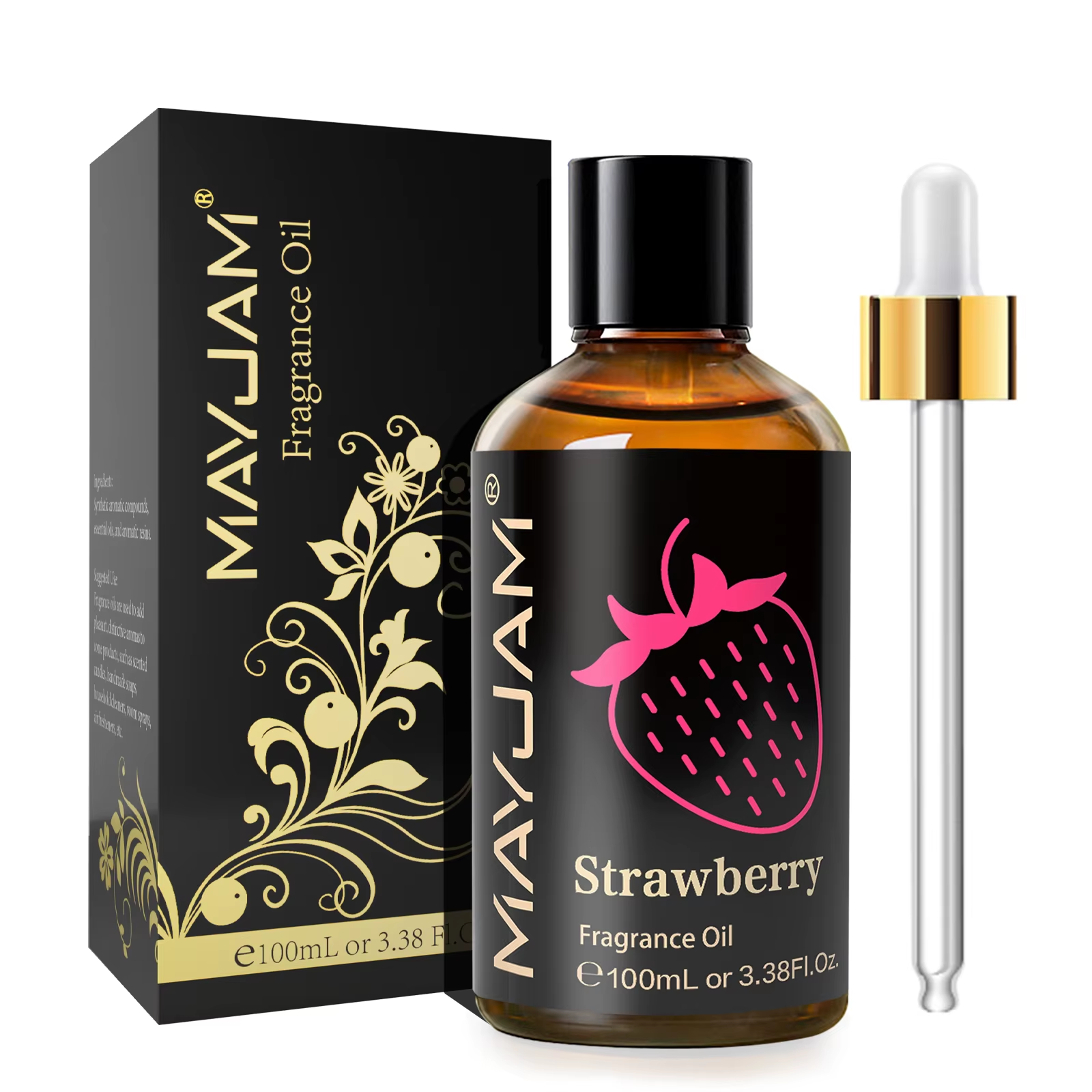 100ml Essential Oil Blend with Dropper - Strawberry, Watermelon, Cherry, Coconut for Men