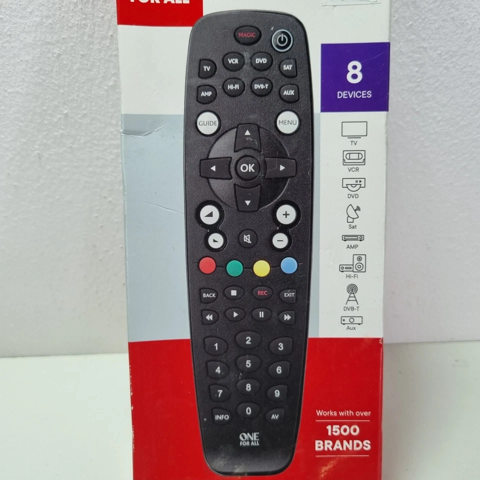 One For All Universal Remote Control Black -  8 Devices + FREE POST - Image 2 of 4