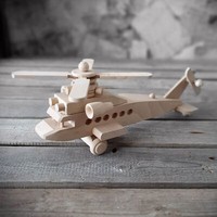Vintage Flugzeug 33X20X8 Cm Flieger Holz Holzflugzeug Doppeldecker
