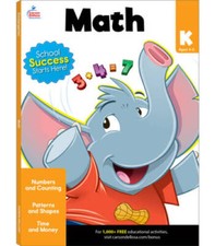 Math Workbook, Grade K Brighter Child: Grades K - Paperback - GOOD