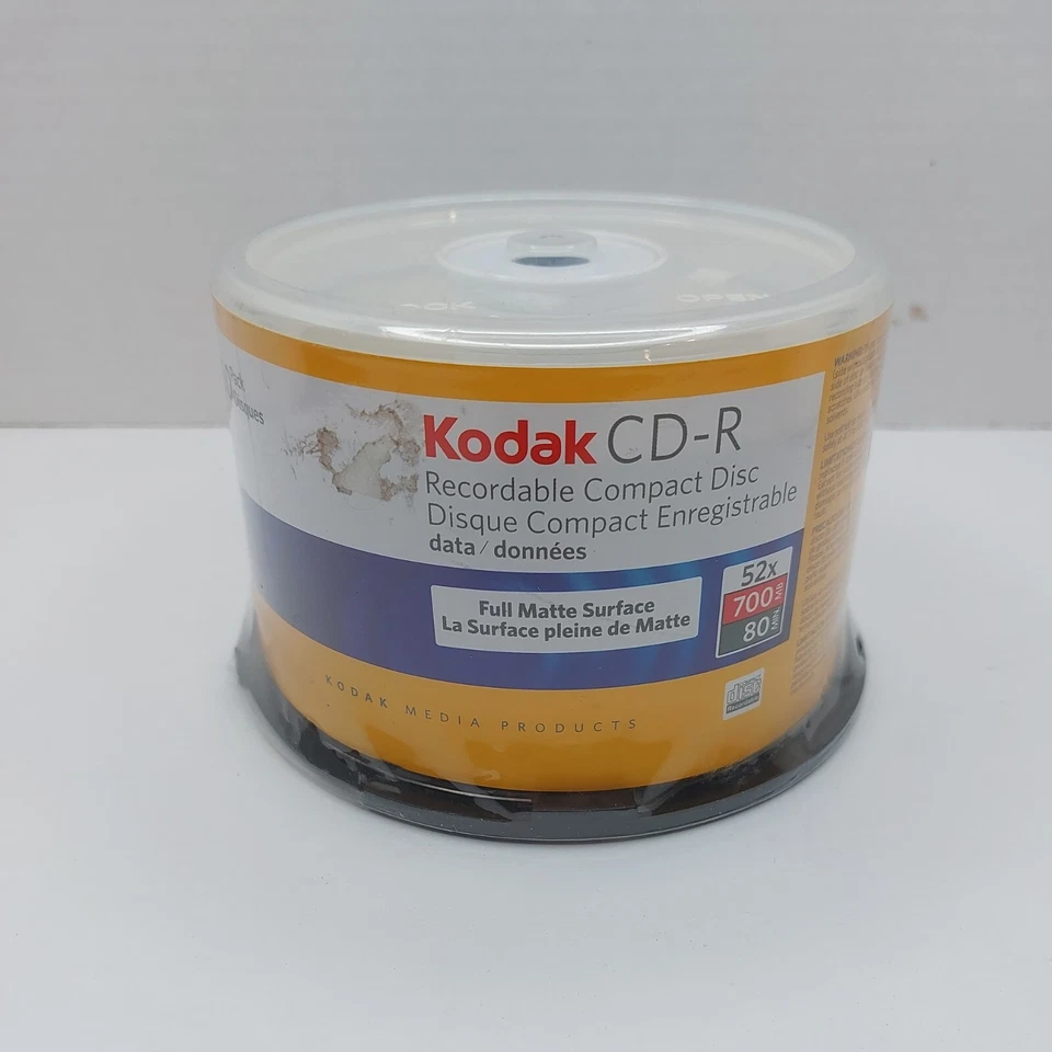Kodak CD-R 52x 700mb 80 minutes 50 Pack CDs Recordable Compact Disc - Image 2 of 4