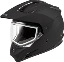GMax Matte Black GM-11S Snowmobile Helmet w/Dual Lens Shield A21100076