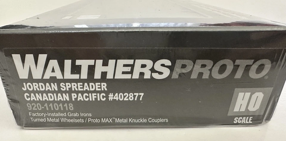 Walthers Proto HO Jordan Spreader Canadian Pacific CP Rail 402877 Snow Plow - Image 2 of 2