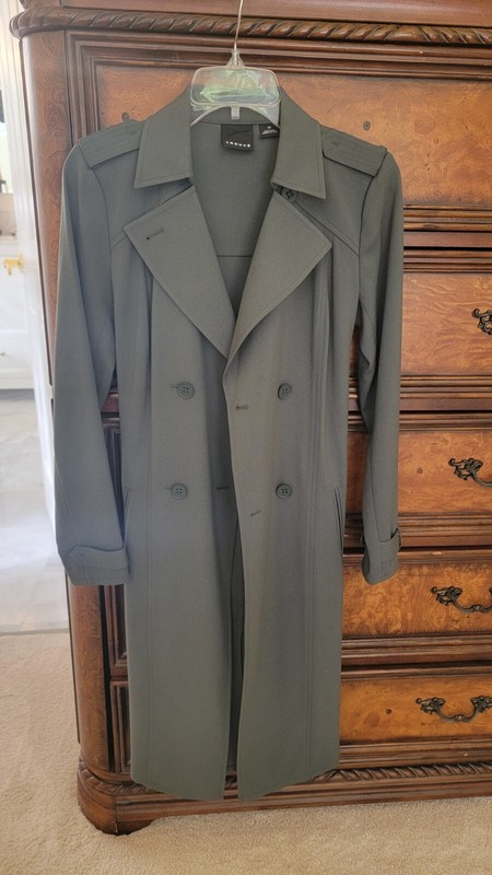 $129 TROUVE Tate Olive Trench Coat XS NEW!