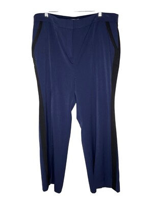 Studio Park x Kerstin Lindquist Wide-Leg Trouser A628898 Blue Petite Size 18W