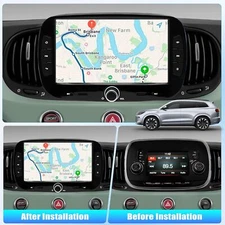 Upgraded Car Radio 7inch Wireless Fit for Carplay GPS for Fiat 500 2016-2019