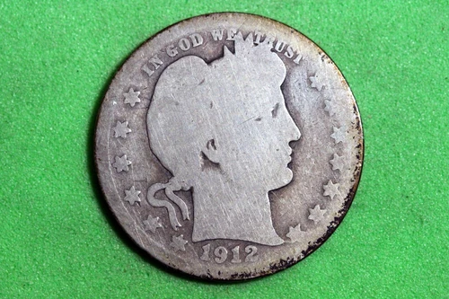 ESTATE FIND 1912 S Barber Quarter #M5575