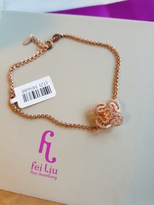 NEU Fei Liu Cascade Mini Armband in 18kt Roségold Vermeil UVP 125£