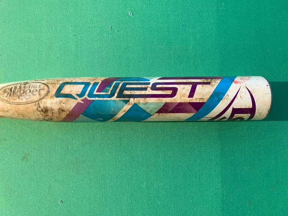 Bate de aleación Louisville Slugger Quest 2017 -12 18 OZ 30" Foto 4 de 4