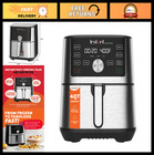 6-in-1 Mini Air Fryer 4QT, Custom Programs, Crisps, Broils, Bakes, 100+ Recipes