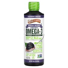 Seriously Delicious, Omega-3 from Flax Oil, Blackberry Smoothie, 2,968 mg, 16 oz