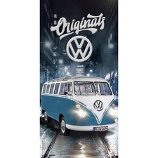 VW Volkswagen Bulli blue bath towel 75x150 cm 100% cotton towel beach towel