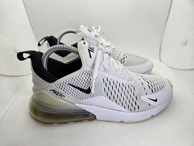Nike Air Max 270 Shoes Women's 9 Triple White Athletic Running Workout Sneakers