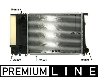 MAHLE Radiator For BMW E36 E30 E34 87-99 1712990