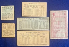 Illegal Lottery Tickets Vntg 1930s Numbers Game Slips Criminal Gambling Casino