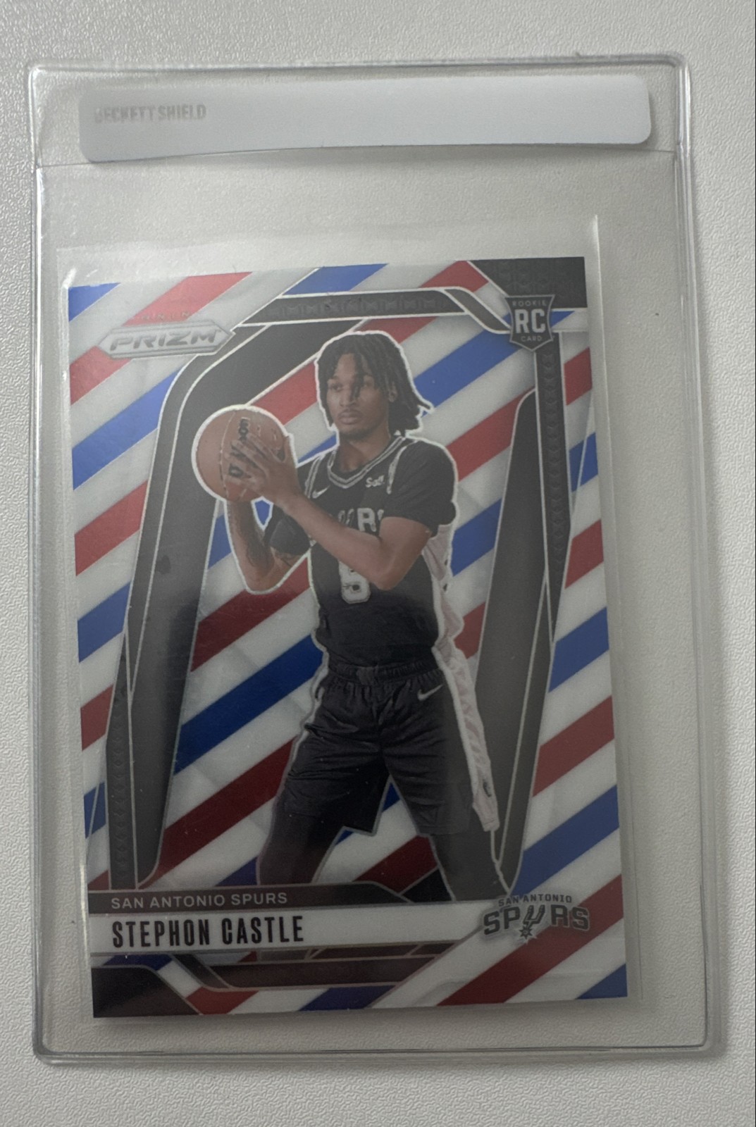 2024-25 Panini Prizm - Stephon Castle #234 Red White & Blue Prizm (RC)