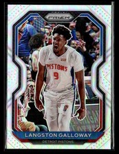 2020-21 Panini Prizm #227 Langston Galloway Silver Prizms Card Detroit Pistons