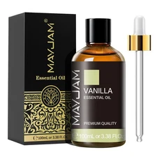 MAYJAM 100ml Vanilla Essential Oil 100% Pure Natural Therapeutic Grade Skin Hair