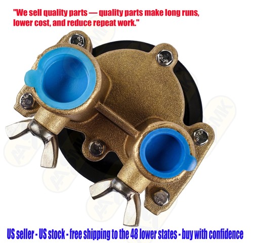 46-8M0139995 8M0137216 RAW SEA WATER PUMP FOR MERCRUISER 4.3 5.0 5.7 6.2 8.2L–US - Picture 3 of 17