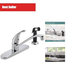 Peerless Kitchen Sink Faucet with Side Sprayer, Chrome P115LF