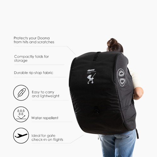 Doona Padded Travel Bag for Doona Stroller Black (Open Box) New Without Box - Picture 3 of 5