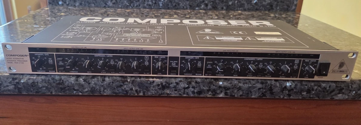 Behringer Dual Compressor MDX2100 Composer. Rack Mount. Excellent