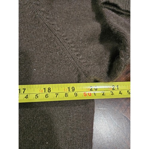 Suéter Charter Club 100 % cachemir marrón cuello de tuet talla L para mujer nuevo sin etiquetas - Imagen 4 de 7