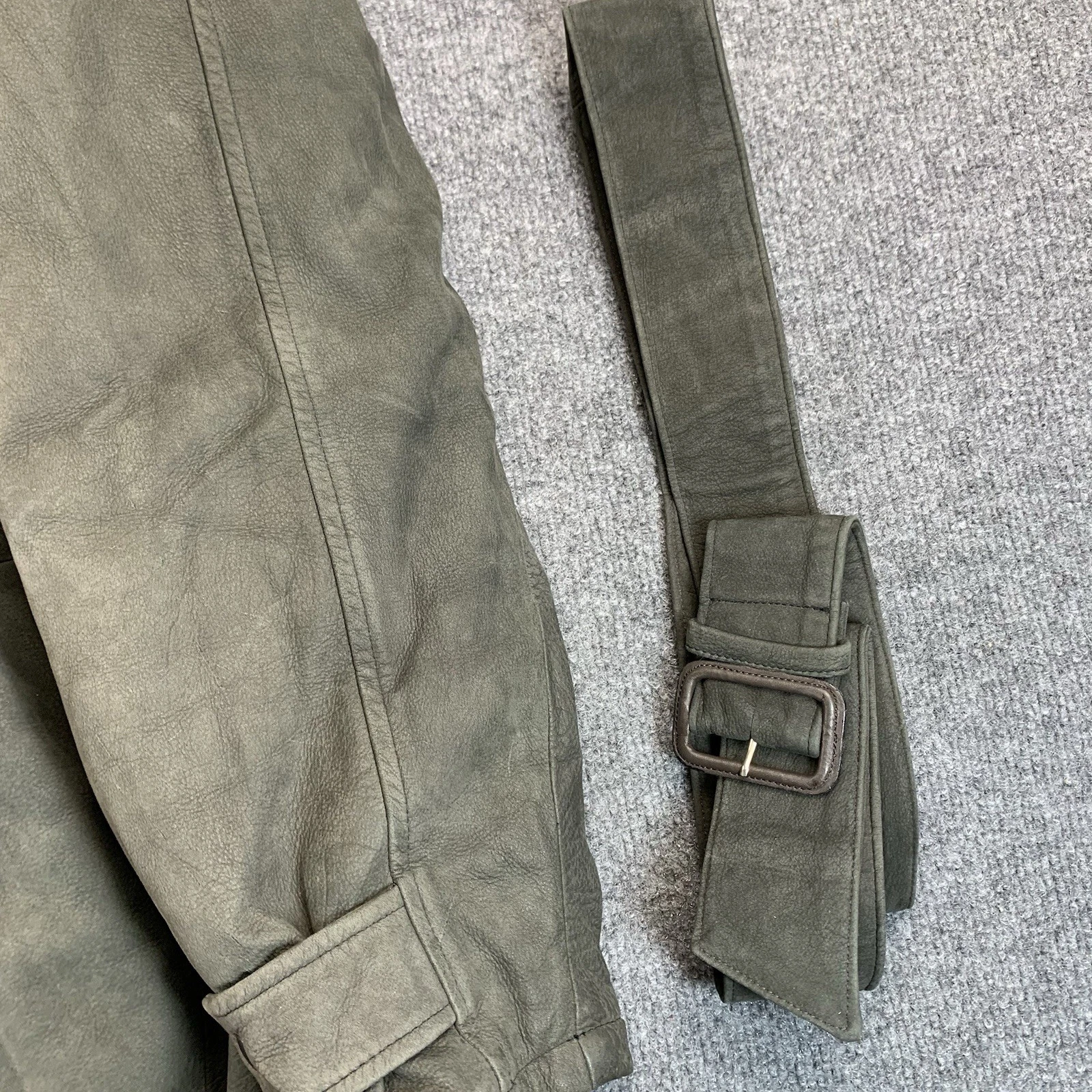 Rare LONE PINE American Made Barnstormer Leather Jacket, Wool Shawl Collar 42 - product detail image 12