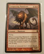 Conquering Manticore [Rise of the Eldrazi]  NM mtg *ACTUAL PHOTO*
