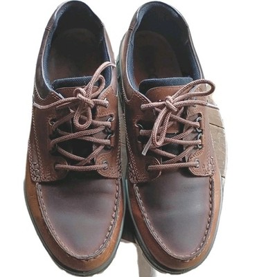 Ecco Track 25 Low Goretex GTX Brown Leather Hiking Shoes Mens Size US 11