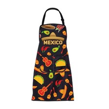 Mexico Apron Funny Mexican Food Lovers Vacation Kitchen Cooking Chef BBQ Gift