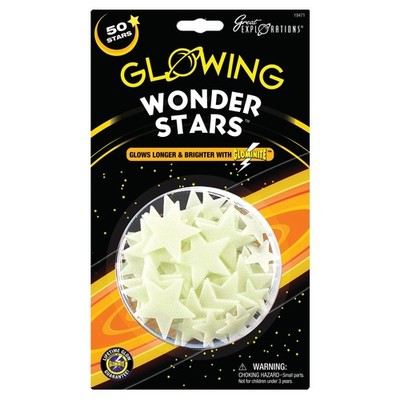 Great Explorations Glow In The Dark Wonder 50 Stars, Stars 40/Pkg 