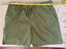 NWT Gap Men's XXL Pull-On Shorts Elastic Waist Olive 9" Inseam